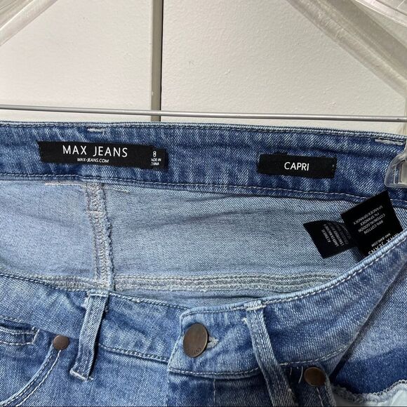 Max Jeans Women Capri Denim Size 8 Blue - Picture 7 of 15